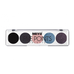 MIYO Five Points Palette paletka cieni do powiek wysoce napigmentowane mocno napigmentowane 13 Go To Hell 6,5g