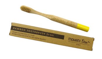 MOHANI bambusowa szczoteczka do zębów Kids S Yellow