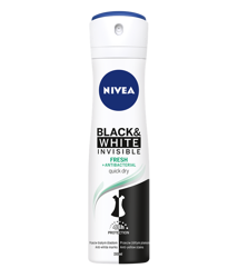 NIVEA Invisible Fresh Black & White antyperspirant w aerozolu 150ml