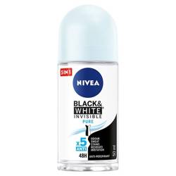NIVEA Invisible Pure Black & White antyperspirant w kulce 50ml