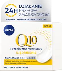 NIVEA Q10 Power Przeciwzmarszczkowy + Ujędrnienie krem na dzień SPF15 50ml