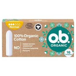 O.B. Organic Cotton 100% Tampony Normal 16szt