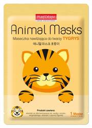 PUREDERM Animal Mask maseczka do twarzy nawilżająca Tygrys 21ml