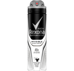 REXONA Men antyperspirant w aerozolu Invisible Black + White 150ml
