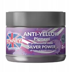 RONNEY Anti Yellow Pigment maska do włosów Silver 300ml