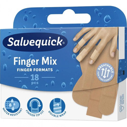 Salvequick plastry opatrunkowe 18szt Finger Mix