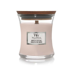 WOODWICK Core świeca w słoiku mała Vanilla & Sea Salt 85g 