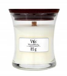 WOODWICK Core świeca w słoiku mała White Teak 85g 