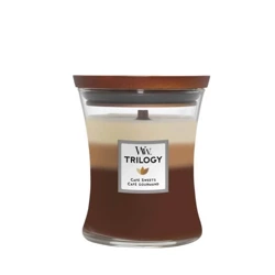 WOODWICK Trilogy świeca w słoiku średnia Cafe Sweets 275g 