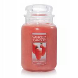 YANKEE CANDLE Large Jar White Strawberry Bell  623g