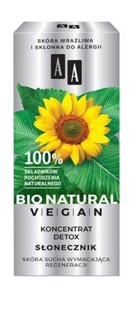 AA Bio Natural Vegan koncentrat detox Słonecznik 15ml