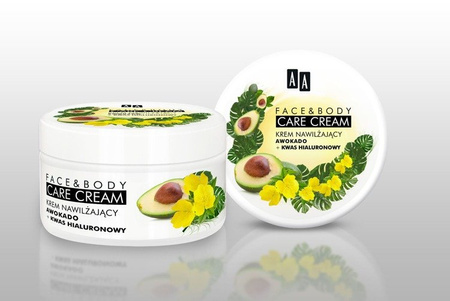 AA Face & Body Care Cream krem nawilżający Awokado i Kwas Hialuronowy 125ml