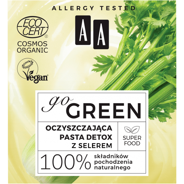 AA Go Green oczyszczająca pasta detox Seler 50ml