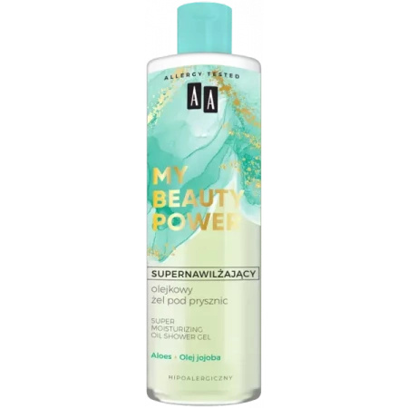 AA My Beauty Power żel pod prysznic Aloes & Olejek Jojoba 400ml