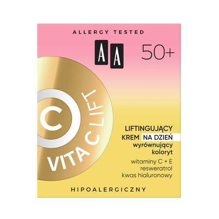 AA Vita C Lift 50+ Hipoalergiczny krem na dzień 50ml