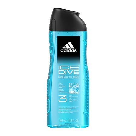 ADIDAS Men żel pod prysznic 3w1 Ice Dive 400ml 