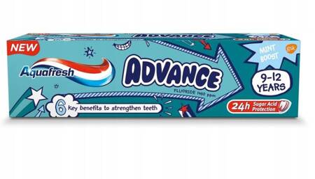 AQUAFRESH Advance pasta do zębów dla dzieci 9-12 lat 75ml