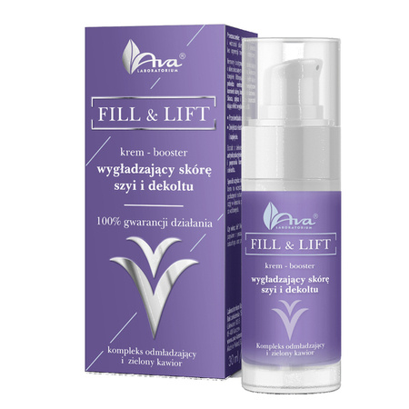 AVA Fill & Lift krem-booster do twarzy wygładzający skórę szyi i dekoltu 30ml