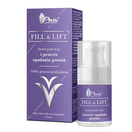 AVA Fill & Lift krem pod oczy i przeciw opadaniu powiek 15ml 