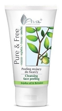 AVA Pure&Free peeling myjący do twarzy Jojoba Oil & Betaine 150ml