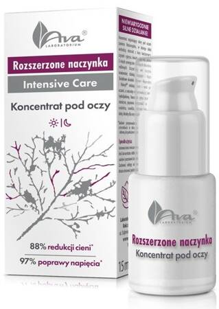 AVA Rozszerzone Naczynka koncentrat pod oczy 15ml TERMIN 12-2024