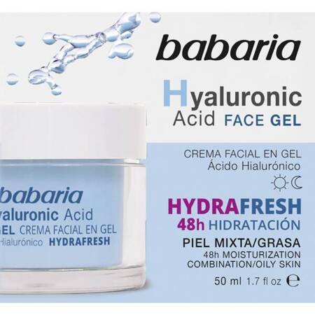 BABARIA Hyaluronic Acid żel do twarzy z kwasem hialuronowym 50ml 