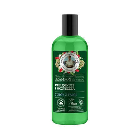 BABUSZKA AGAFIA Zielona szampon do włosów Oczyszczanie 260ml