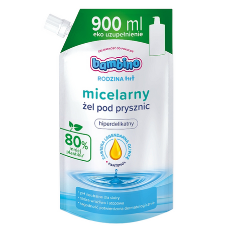 BAMBINO Rodzina żel pod prysznic hiperdelikatny Micelarny 900ml zapas