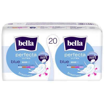 BELLA Perfecta podpaski Ultra Blue 2x10szt