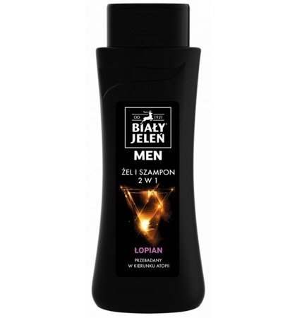 BIAŁY JELEŃ For Men żel i szampon 2w1 Łopian 300ml