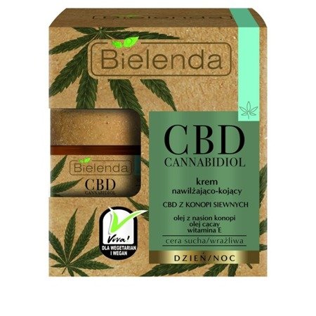 BIELENDA CBD Cannabidiol krem nawilżająco-kojący do cery suchej i wrażliwej 50ml