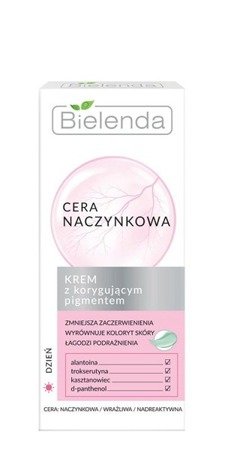 BIELENDA Cera Naczynkowa krem do twarzy z korygującym pigmentem 50ml