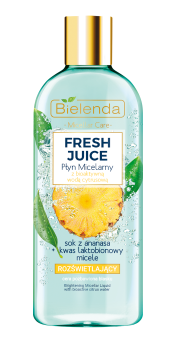 BIELENDA Fresh Juice płyn micelarny Sok z Ananasa i Kwas Laktobionowy 500ml