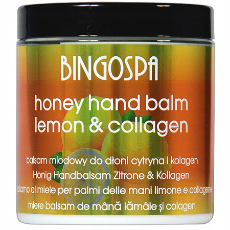 BINGOSPA balsam do dłoni miodowy Cytryna Kolagen 250g 