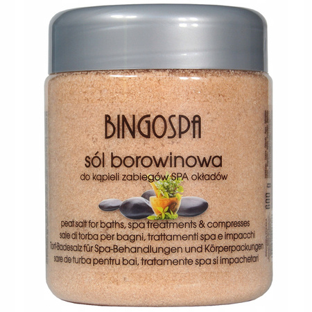 BINGOSPA sól do kąpieli zabiegów SPA i okładów Borowinowa 600g 