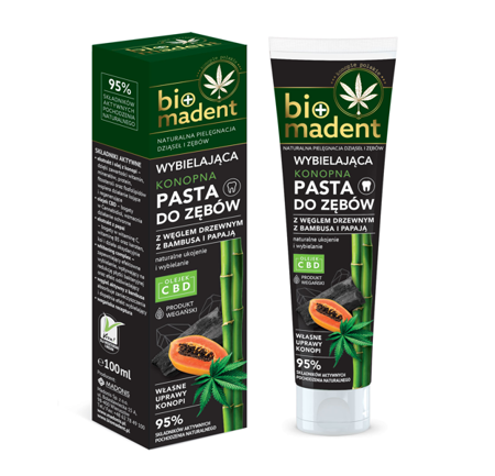 BIO MADENT Pasta konopna do zębów Papaja 100ml