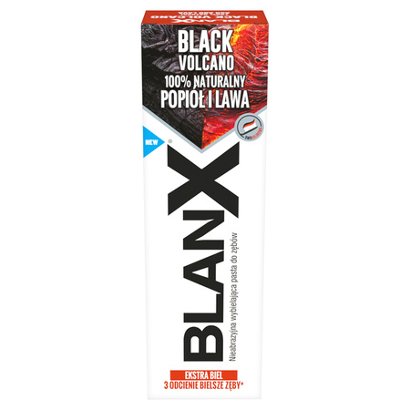 BLANX Black Volcano pasta do zębów wybielająca z popiołem i lawą wulkaniczną 75ml