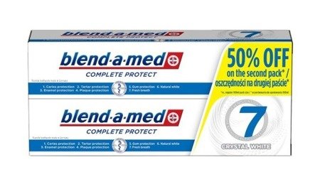 BLEND-A-MED 7 Complete pasta do zębów White Duopack 2x100ml