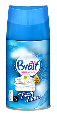 BRAIT Essential Oils wkład do automatycznych odświeżaczy powietrza Fresh Linen 250ml 