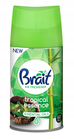 BRAIT Essential Oils wkład do automatycznych odświeżaczy powietrza Tropical Essence 250ml 