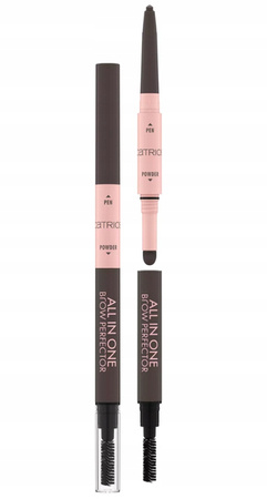 CATRICE All In One Brow Perfector kredka + cień do brwi ze szczoteczką 030 Dark Brown