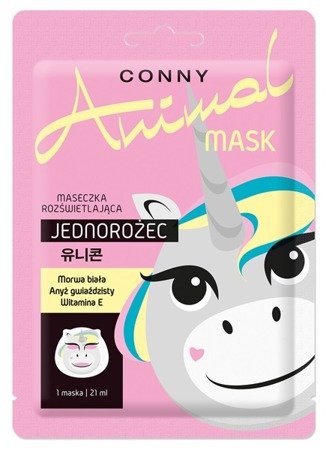 CONNY Animal maska rozświetlająca Jednorożec 21ml