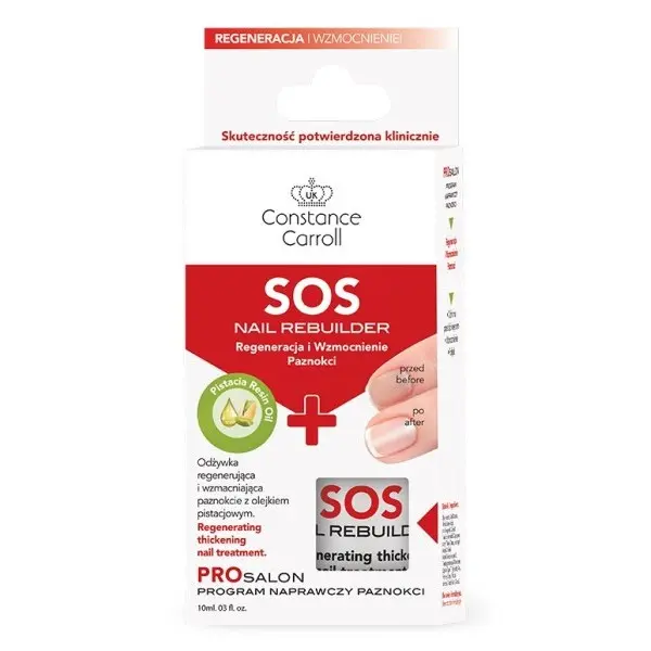 CONSTANCE CARROLL Pro Salon odżywka do paznokci regenerująca SOS Nail Rebuilder 10ml 