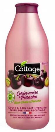 COTTAGE Douche & Bain Lait Hydratant żel pod prysznic Black Cherry & Pistachio 750ml 