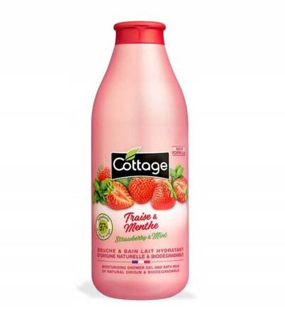 COTTAGE Douche & Bain Lait Hydratant żel pod prysznic Stawberry & Mint 750ml 