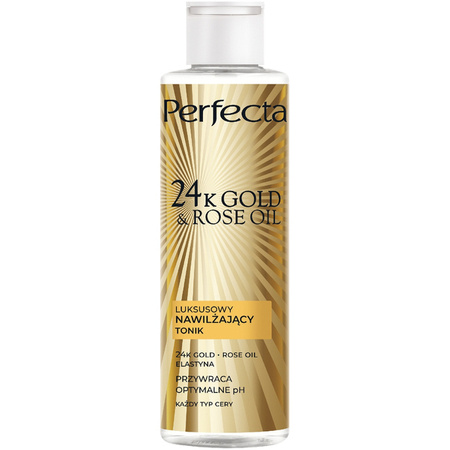 DAX Perfecta 24k Gold & Rose Oil tonik do twarzy nawilżający 200g