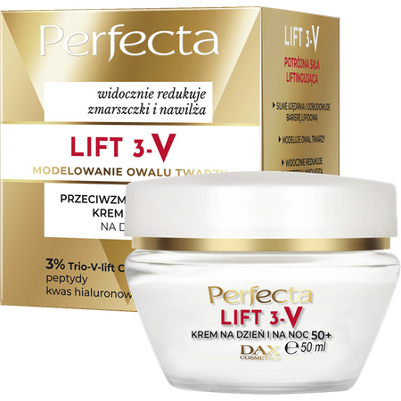 DAX Perfecta Lift 3-V krem do twarzy przeciwzmarszczkowy 50+ 50ml 