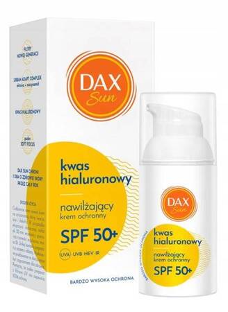 DAX Sun krem do twarzy ochronny, nawilżający z Kwasem hialuronowym SPF50+ 30ml