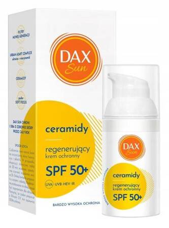 DAX Sun krem do twarzy ochronny, regenerujący z Ceramidami SPF50+ 30ml