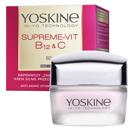 DAX Yoskine Supreme Vit B12 & C krem do twarzy na noc 60+ 50ml